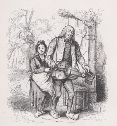 巴尼奥莱的盲人》出自《贝朗热全集》，1836年。 作者 皮埃尔·弗朗索瓦·戈达尔