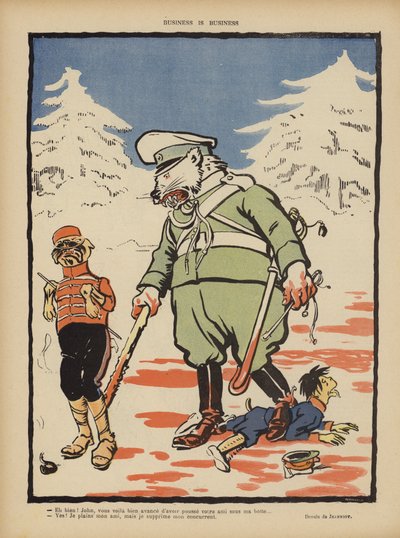 生意就是生意。 Le Rire的插图 作者 Pierre Georges Jeanniot