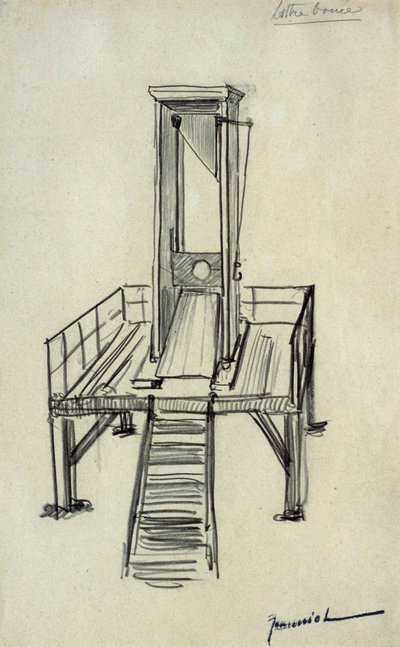 断头台 作者 Pierre Georges Jeanniot