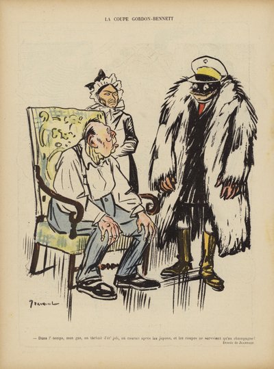戈登贝内特杯。 Le Rire的插图 作者 Pierre Georges Jeanniot