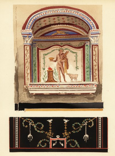 在附件中献给大力神的 Lararium 壁龛绘画（Casa del Cenacolo，V 作者 皮埃尔·古斯曼