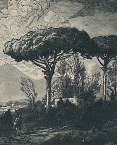 庞贝维苏威火山，1919年 作者 皮埃尔·古斯曼