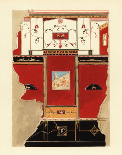 来自庞贝城 III 区一所房屋的面板 作者 皮埃尔·古斯曼