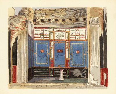 小喷泉之家的 Tablinum，Casa della Fontana Piccola，庞贝 作者 皮埃尔·古斯曼