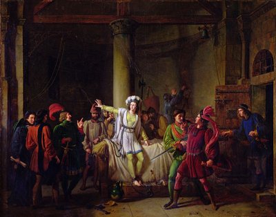 圣女贞德（1812-31）在鲁昂监狱，1819年 作者 Pierre Henri Revoil