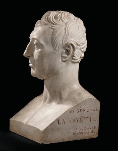 Marie-Joseph-Gilbert du Motier，侯爵夫人拉菲耶特的半身像 作者 皮埃尔·简·大卫·丹格斯