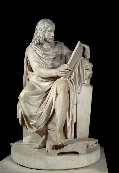 法国画家Nicolas Poussin (1594-1660) 大理石雕塑Pierre Julien (1731-1804) 1804年 太阳。1,64x1,01米 巴黎，卢浮宫博物馆 作者 Pierre Julien