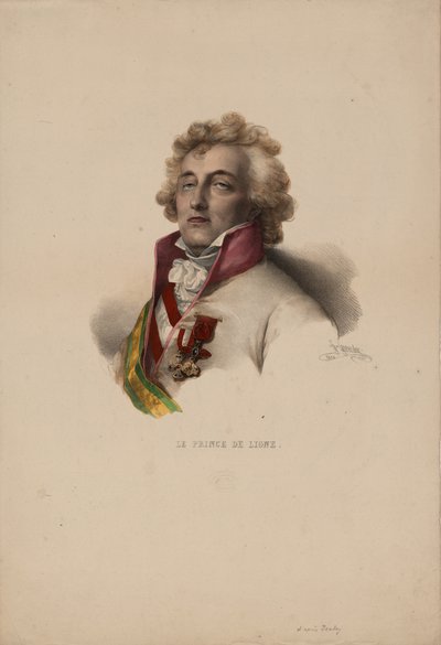 查尔斯·约瑟夫（Charles Joseph）肖像，线路王子1735-1814，1825年 作者 Pierre Louis Henri Grevedon