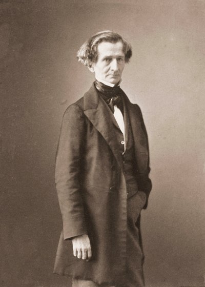 赫克托·柏辽兹 (1803-1869) 的肖像 作者 皮埃尔·路易斯·皮尔森