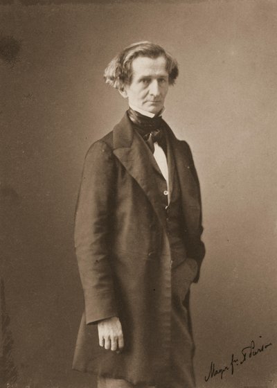 赫克托·伯利兹（Hector Berlioz）肖像1803-1869，c。 1850年 作者 皮埃尔·路易斯·皮尔森