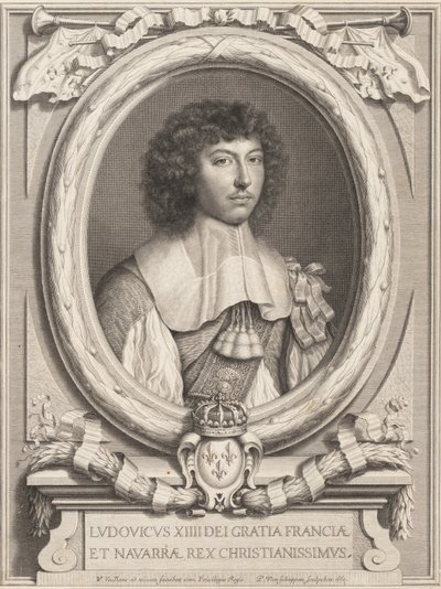路易十四的画像，1650-1702。 作者 皮埃尔·路易斯·范·舒本
