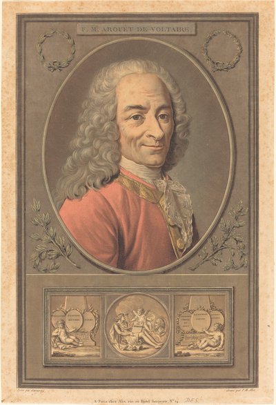 F.M. Arouet de Voltaire. 作者 皮埃尔·米歇尔·阿利克斯