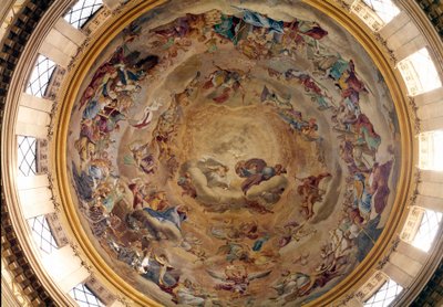 Val de Grace 教堂的圆顶由 Pierre Mignard (1612-1695) 绘制 作者 皮埃尔·米尼亚德