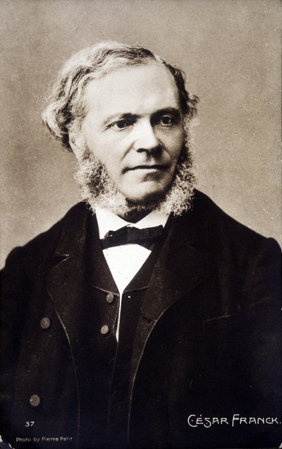 塞萨尔·弗兰克 (César Franck) 的肖像，他是比利时裔法国作曲家和风琴师 (1822-1890)。 作者 皮埃尔·佩蒂特