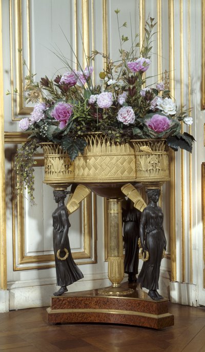 Art France Jardiniere有四个金铜制的篮子，大约1807年 作者 皮埃尔·菲利普（托·托米尔）