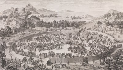 乌斯-吐蕃酋长及其城市的失败，1774年。 作者 皮埃尔·菲利普·肖法尔