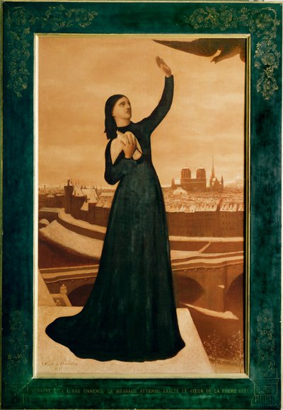 "逃离敌人的魔掌，期待已久的信息使这座骄傲城市的心灵得到升华"（油画） 作者 皮埃尔·普维斯·德·沙瓦纳