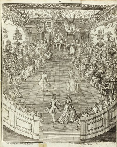 来自《舞蹈大师》的插图，1734年 作者 皮埃尔·拉莫