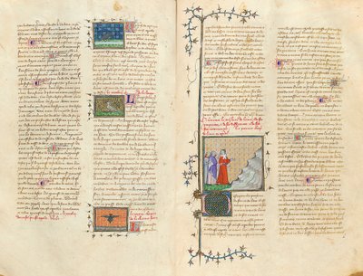 从让Corbechon的法语翻译“物性”，由缪英国人页，c.1390 作者 皮埃尔·雷米耶