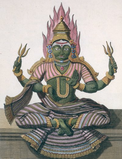 Parvati，由皮埃尔·索内拉特（Pierre Sonnerat）撰写的“印度与中国的旅程”，由泊松雕刻，于1782年出版 作者 皮埃尔·桑纳拉特