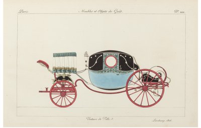 市政车，1800年代。 作者 皮埃尔·德拉·迈桑格