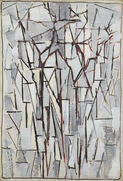 组成树2,1912-13 作者 Piet Mondrian