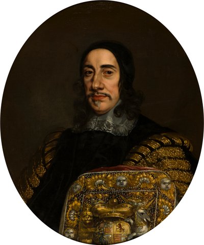 奥兰多-布里奇曼爵士一世肖像，约 1664-74 年（油画大印保管人，约 1664-74 年（布面油画） 作者 彼得·博瑟勒