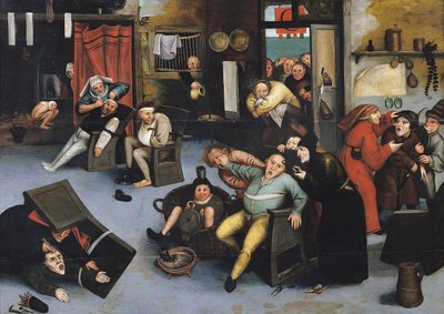 切除疯狂的石头或头部的操作 作者 彼得·布鲁格（Pieter Bruegel）