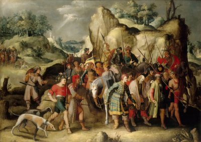 圣保罗的皈依。 作者 彼得·布鲁格（Pieter Brueghel）