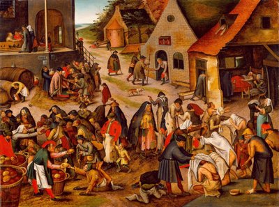 1616年至1638年之间的七项仁慈作品 作者 彼得·布鲁格（Pieter Brueghel）