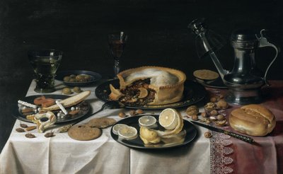 静物，1625-30 作者 彼得·克拉斯
