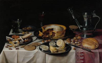 静物，约1625年。 作者 彼得·克拉斯