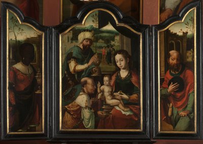 玛吉崇拜》三联画 作者 Pieter Coecke van Aelst (I) (车间)