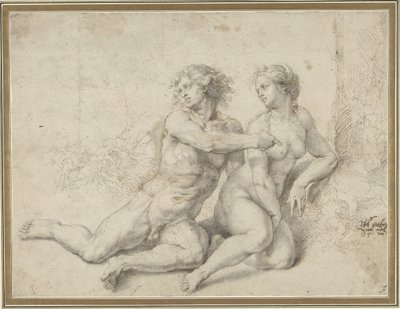 堕入罪孽，亚当和夏娃 作者 Pieter Coecke van Aelst (一)