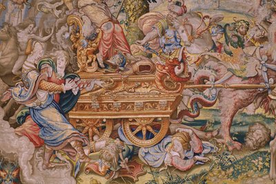 佛兰德挂毯七宗罪系列虚荣（骄傲）。漫画家 Pieter Coecke van Aelst。布鲁塞尔工作室。约 1542-1544 年。 作者 彼得·科克·范·阿尔斯特