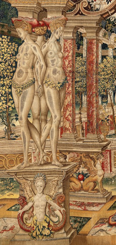Vertumnus 和 Pomona：约 1550 年（挂毯） 作者 彼得·科克·范·阿尔斯特