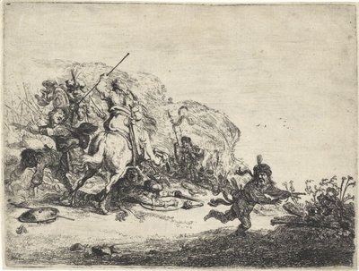 骑手大战 作者 彼得·科尼利斯（Pieter Cornelisz）。韦贝克