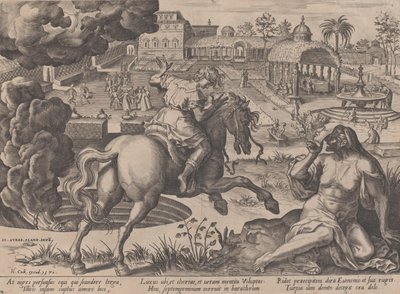 奢侈品的诱惑，摘自《人类生活的历程》，1570年。 作者 彼得·弗纽斯
