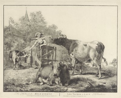 奶牛和挤奶女工
荷兰乳牛/ Les vaches â lait hollandaises（标题见实物） 作者 科尔纳吉公司