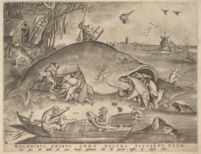 大鱼吃小鱼, 1557 作者 彼得·海登·范德