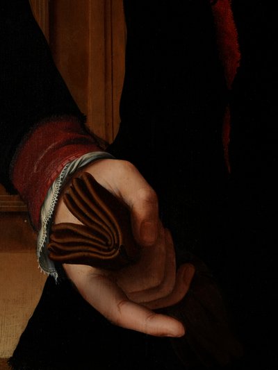 Jan van Eyewerve 肖像细节 作者 彼得·詹斯（Pieter Jansz）。普尔布斯