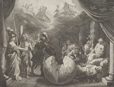 图版11：关于法国不和的寓言，出自卡斯帕-巴莱乌斯的《Medicea Hospes》，1638年。 作者 彼得·诺尔普