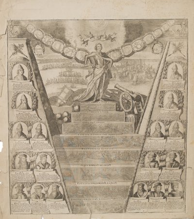 彼得的军事荣耀的神化，1717年 作者 彼得·皮卡特