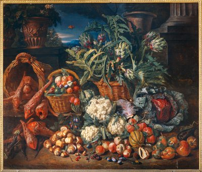 Nature morte: legumes et fruits - Still-life：蔬菜和水果 ... 作者 彼得·斯奈斯