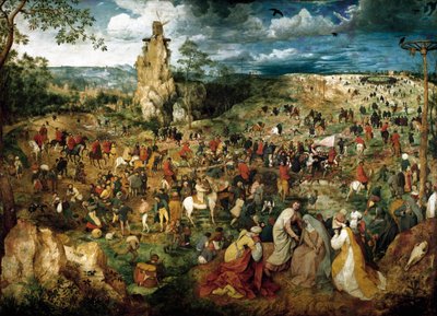 La Montee au Calvary (The Carriage of the Cross) Pieter Bruegel the Elder（或 Pierre Breugel 或 Peter Brueghel 或 Breughel）的绘画 作者 彼得·布鲁格（Pieter Bruegel）