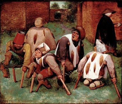 残缺的人物群，butts-de-jatte（屁股）。画家：彼得-勃鲁盖尔（或布鲁盖尔或布鲁盖尔）dit l