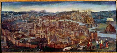罗马全景。 Pieter Brueghel 的绘画说旧的（或旧的） 作者 彼得·布鲁格（Pieter Bruegel）