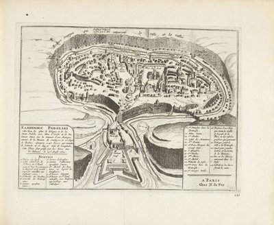 卡米耶奈茨-波迪斯基地图，1726年 作者 彼得·范德阿