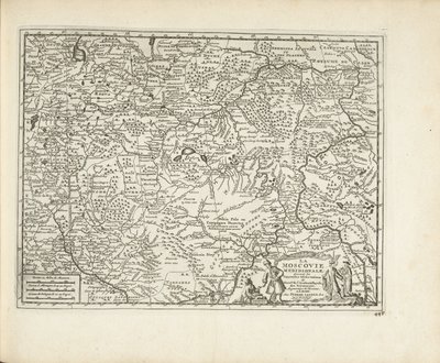 莫斯科地图，1726年 作者 彼得·范德阿