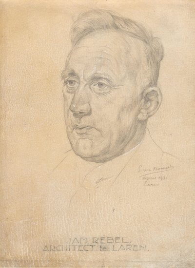 建筑师扬-里贝尔肖像 作者 彼得·威廉·范巴尔塞尔